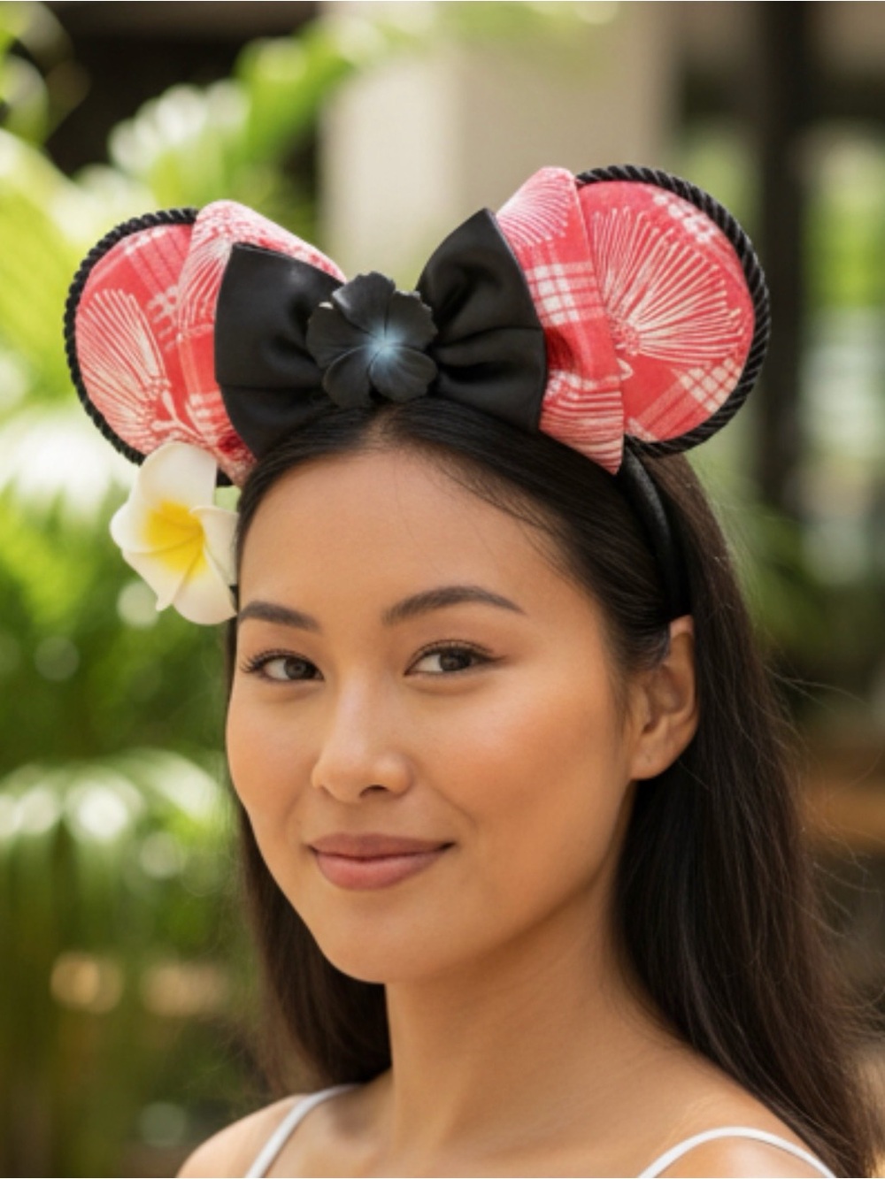 Set of 3 Hawaiian Polynesian Mouse Ear Headbands with Bows